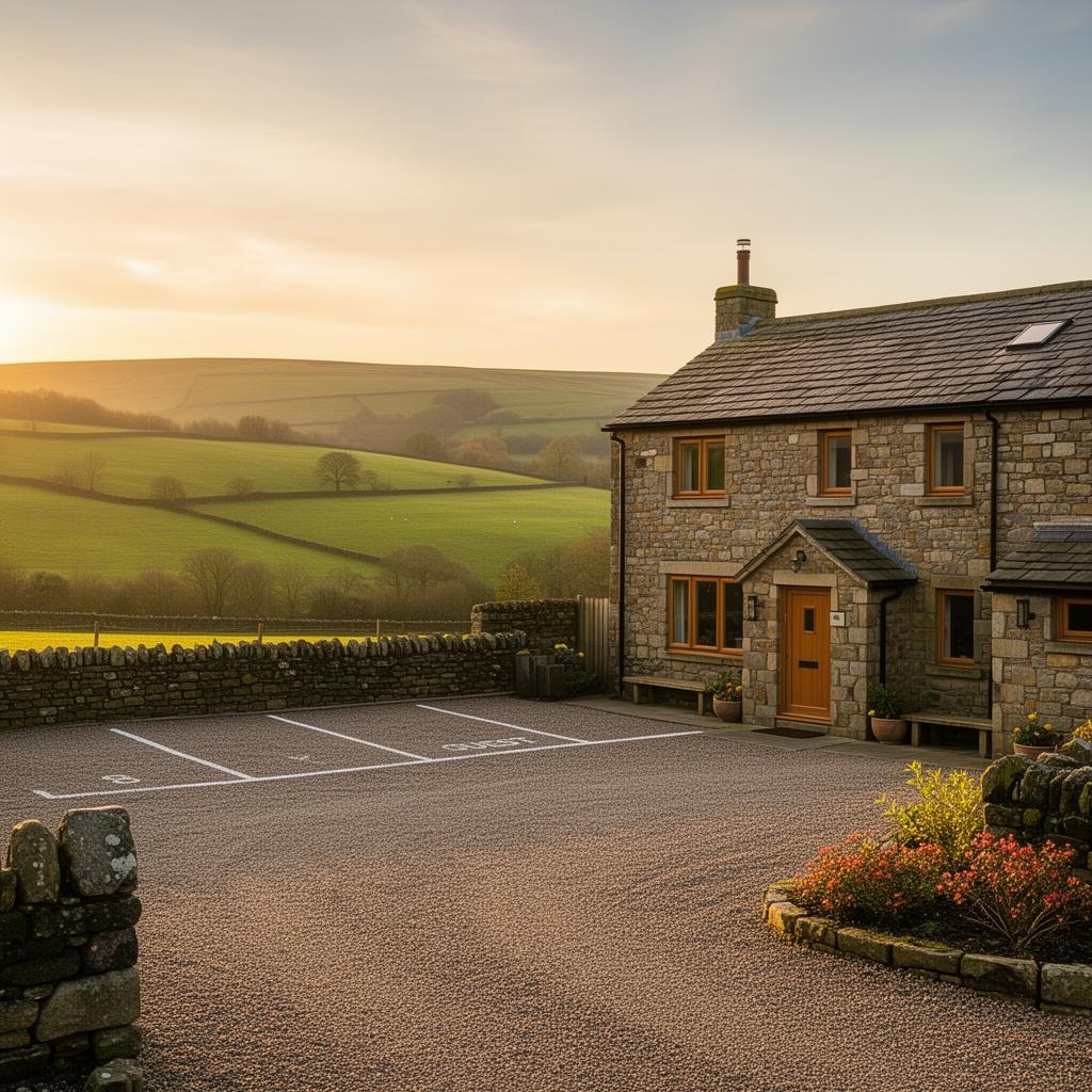 Stone holiday cottage in the Peak District with guest parking